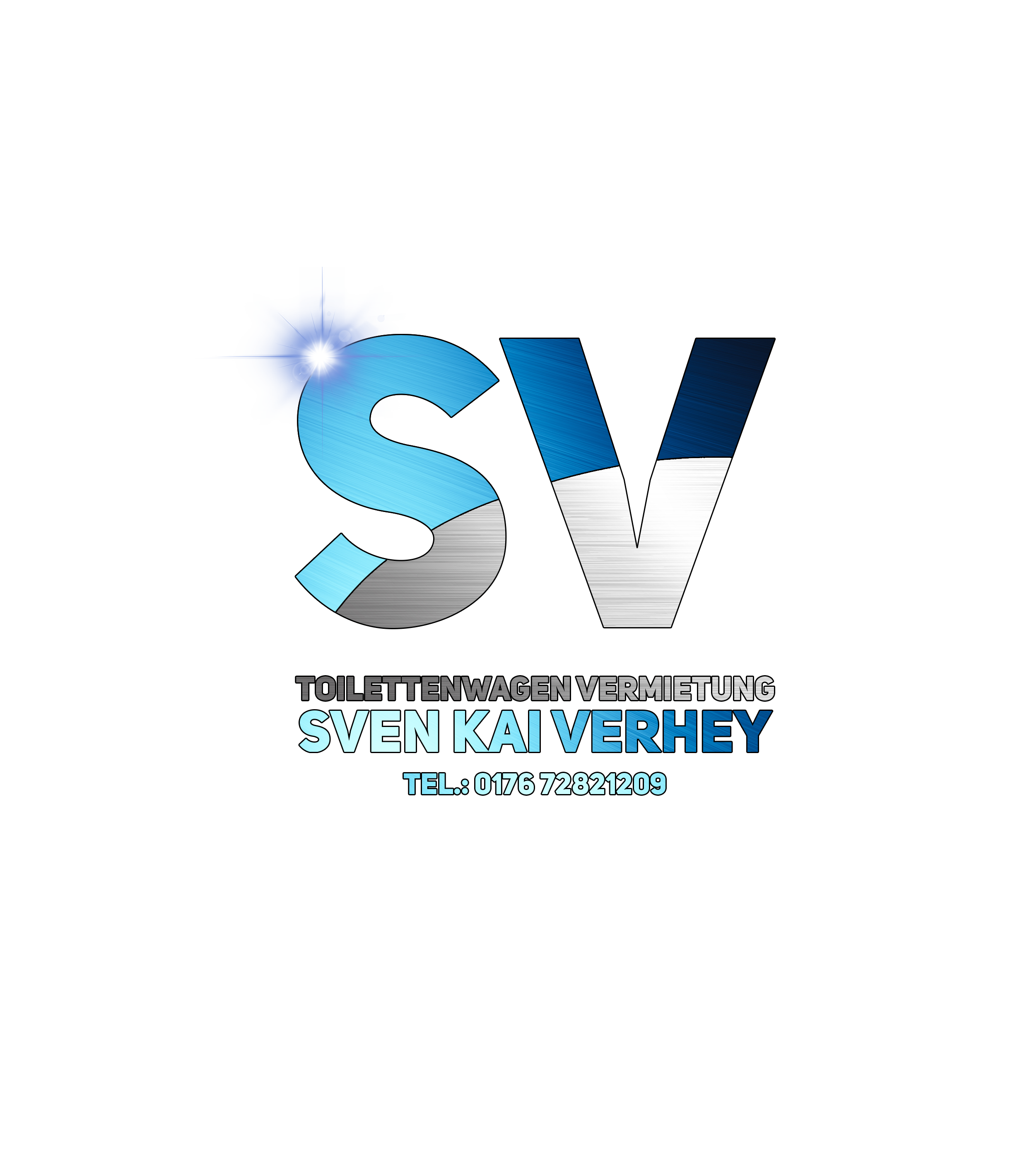 Toilette vermietung logo SV als Logo